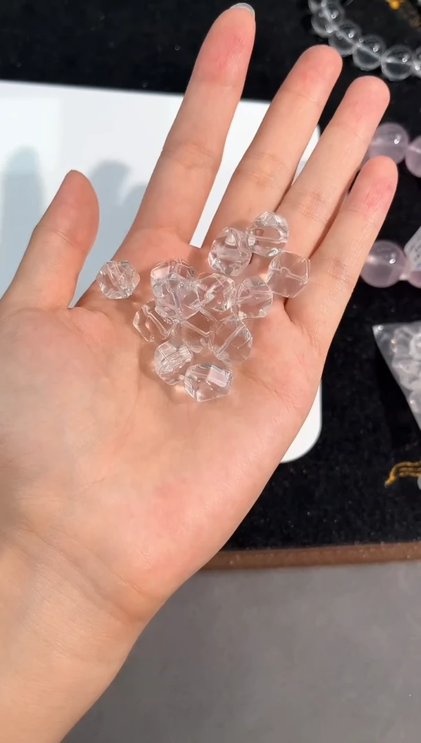 水晶手链未镶嵌78号白水随行单颗配件13mm