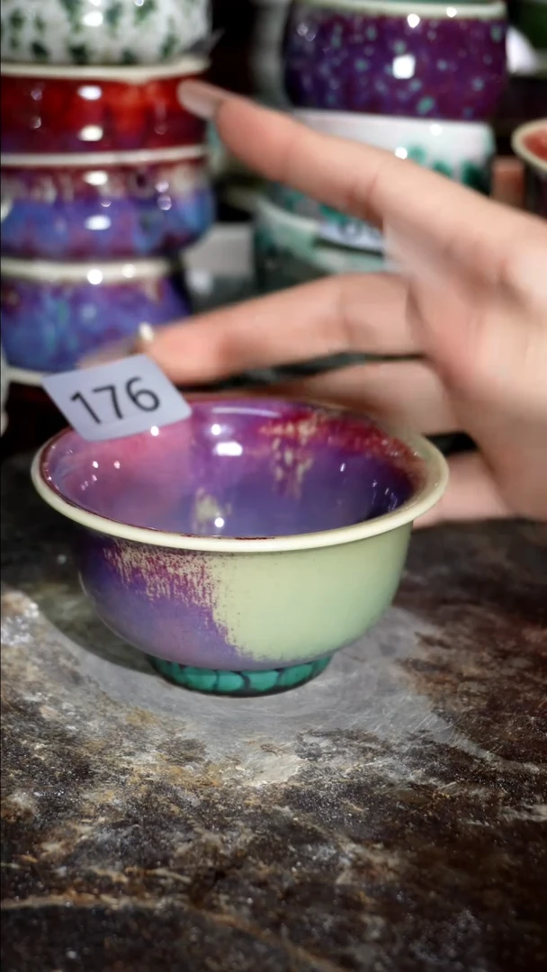 摆件精品窑变钧瓷茶器