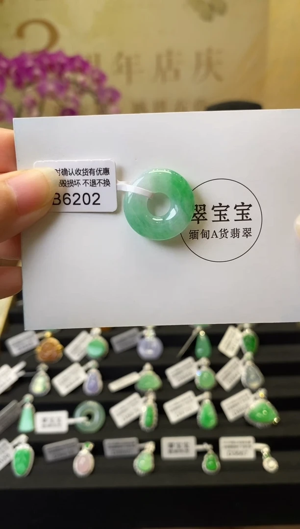 颈饰未镶嵌翡翠B6202 甜甜圈 含运营费