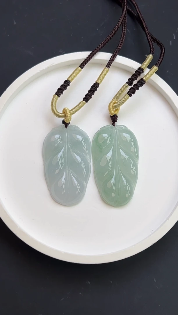 颈饰未镶嵌翡翠YM1045-7 叶子多样性发一