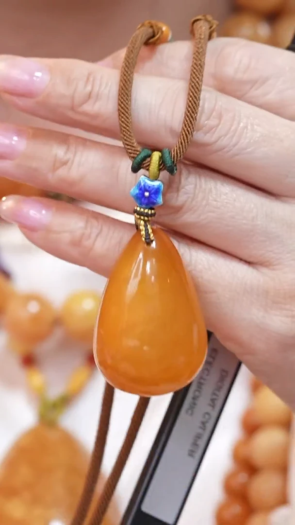 蜜蜡颈饰未镶嵌3747天然蜜蜡珠宝奇石云端妖孽全部保真