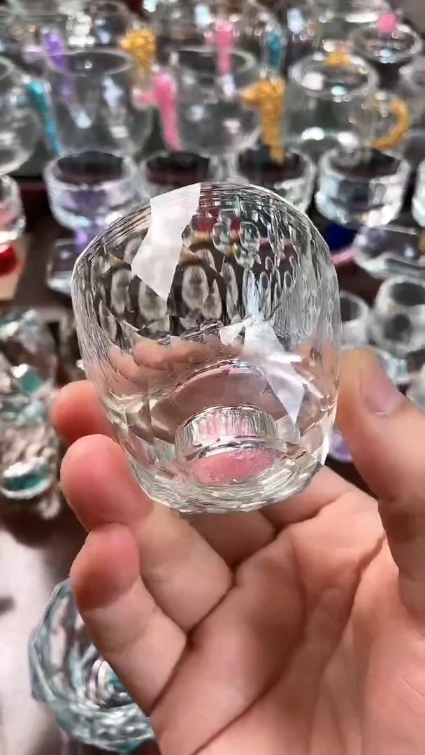 【闪购商品】玺宴新款水晶四方杯粉钻