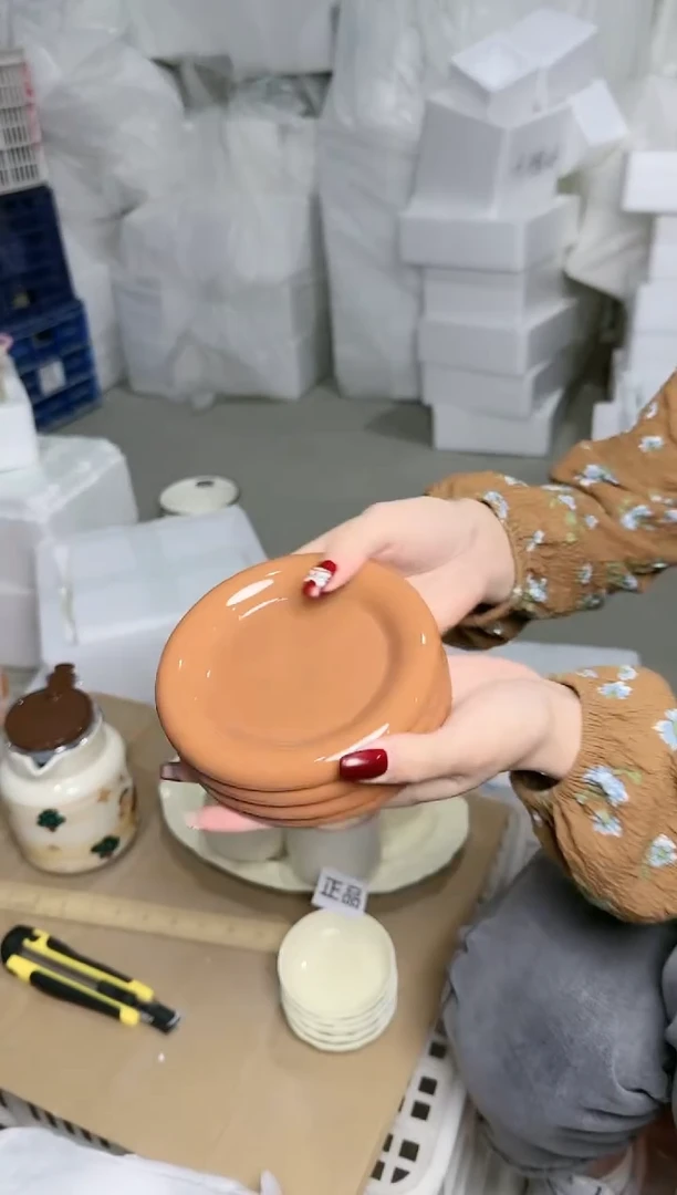【闪购商品】瓷片好看的微瑕陶瓷餐具85