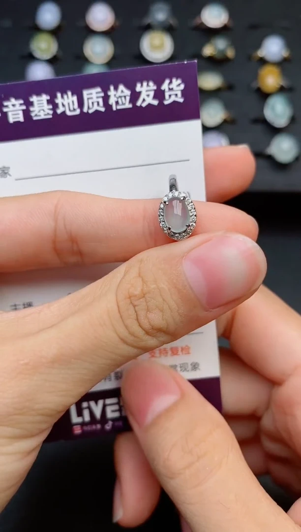 银S925镶嵌戒指翡翠1