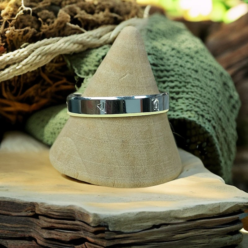 足银戒指 足银999.9六字箴言真言闭口戒指个性潮流