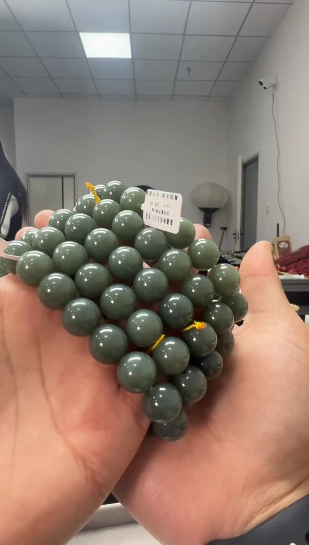 未镶嵌手串和田玉且末蓝卡14手串多样性拍一发一