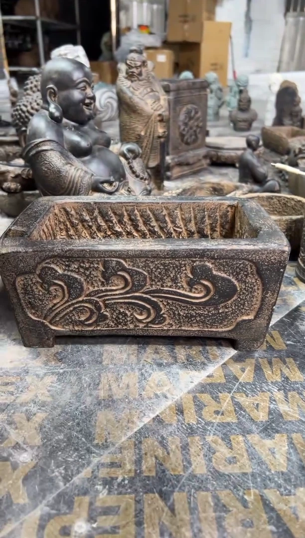 陶土【火山泥】石槽盆