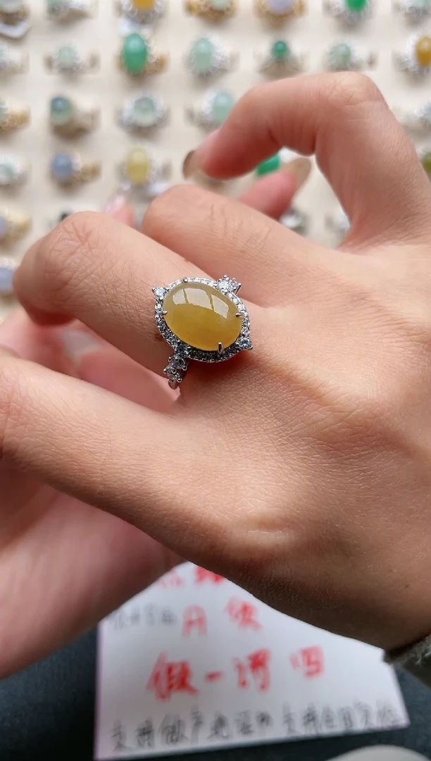 【闪购商品】翡翠戒指银S925镶嵌1111