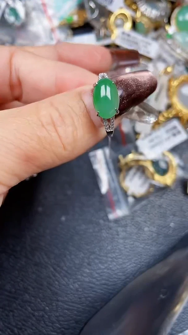 颈饰银S925镶嵌翡翠1706