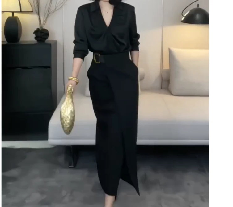 2025春季新款时尚女装网红气质爆款百搭洋气上衣裙子女FG