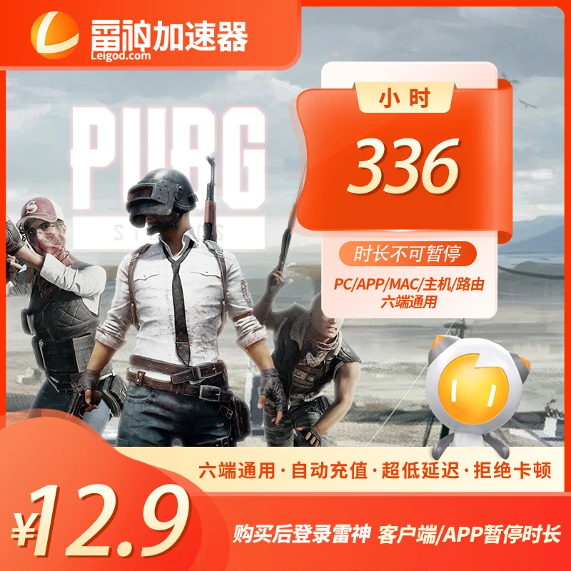 【官方直充】雷神336小时不可暂停时长PUBG/CS2/双影奇镜 达人