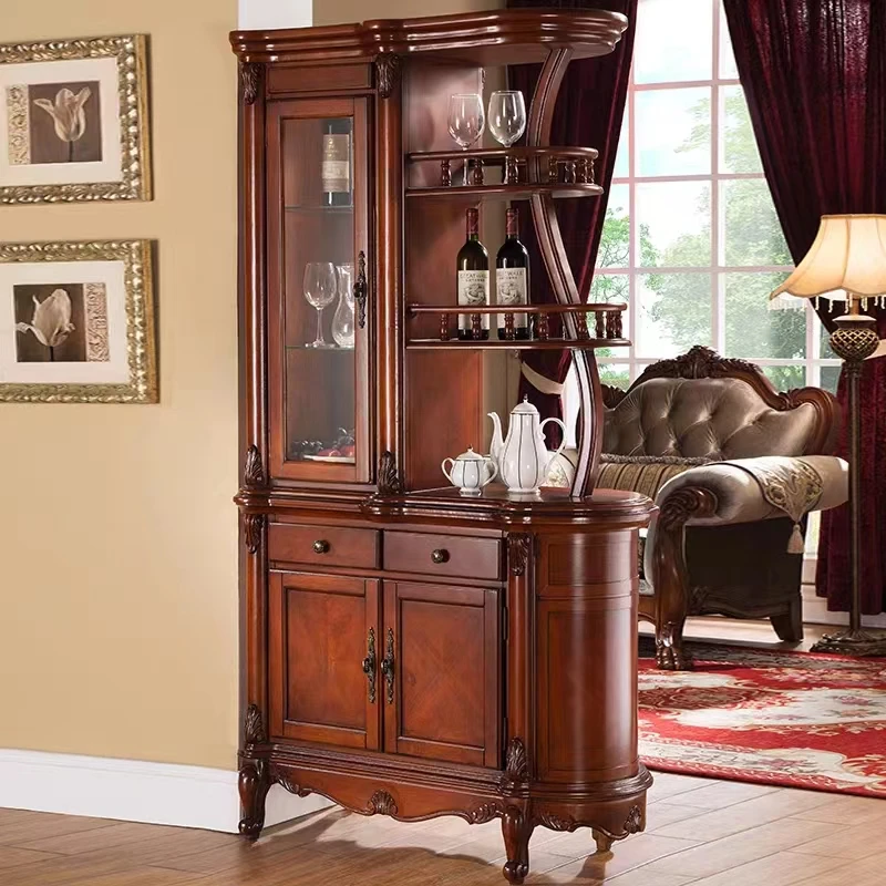 间厅柜1030*470*1950 美式客厅隔断玄关展示柜双面餐厅储物