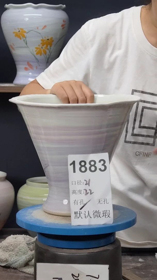 景德镇花盆默认微瑕1883