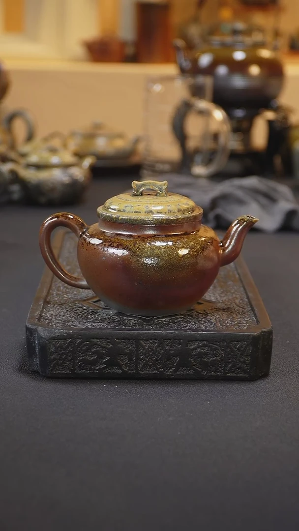 紫砂柴烧纯自然柴烧