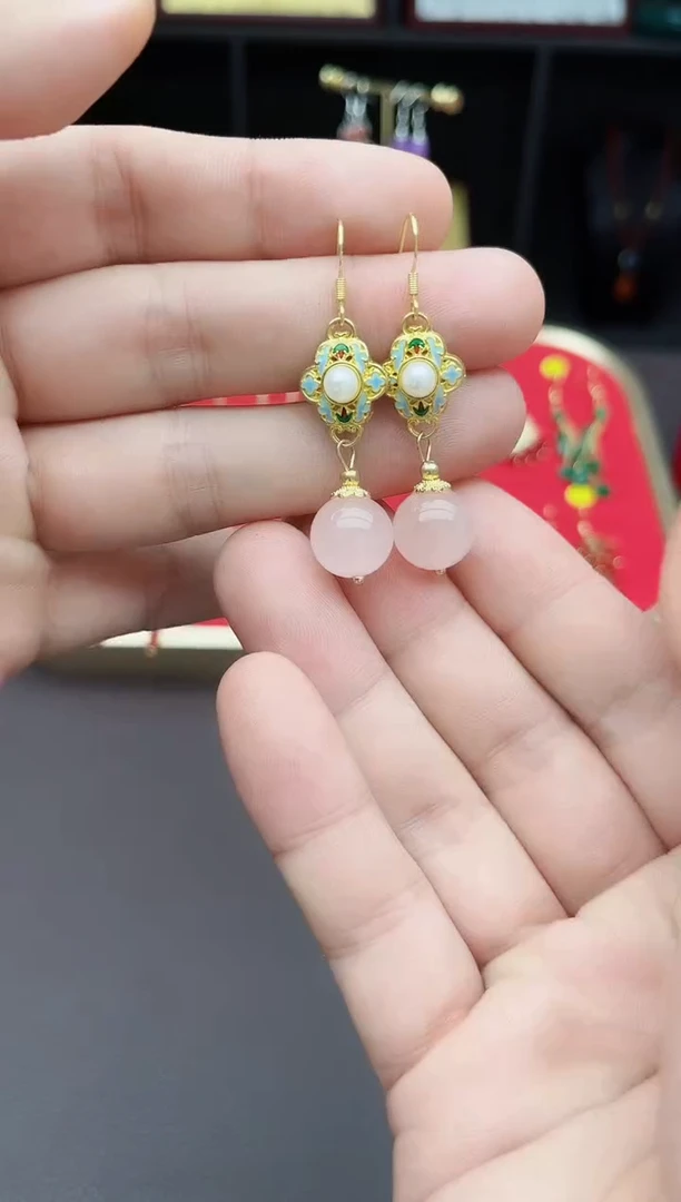 【闪购商品】水晶耳饰银S925镶嵌214000