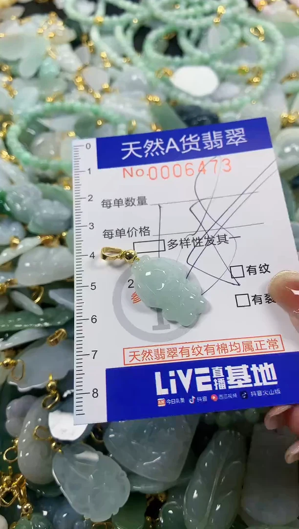 颈饰未镶嵌翡翠天然A货翡翠