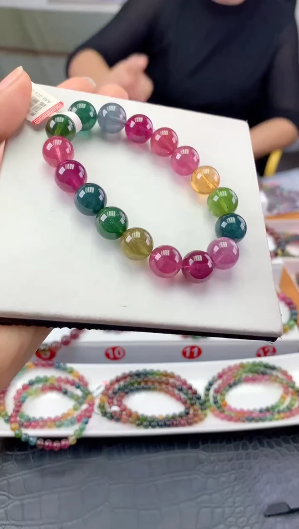 未镶嵌手串碧玺 多样性发一条