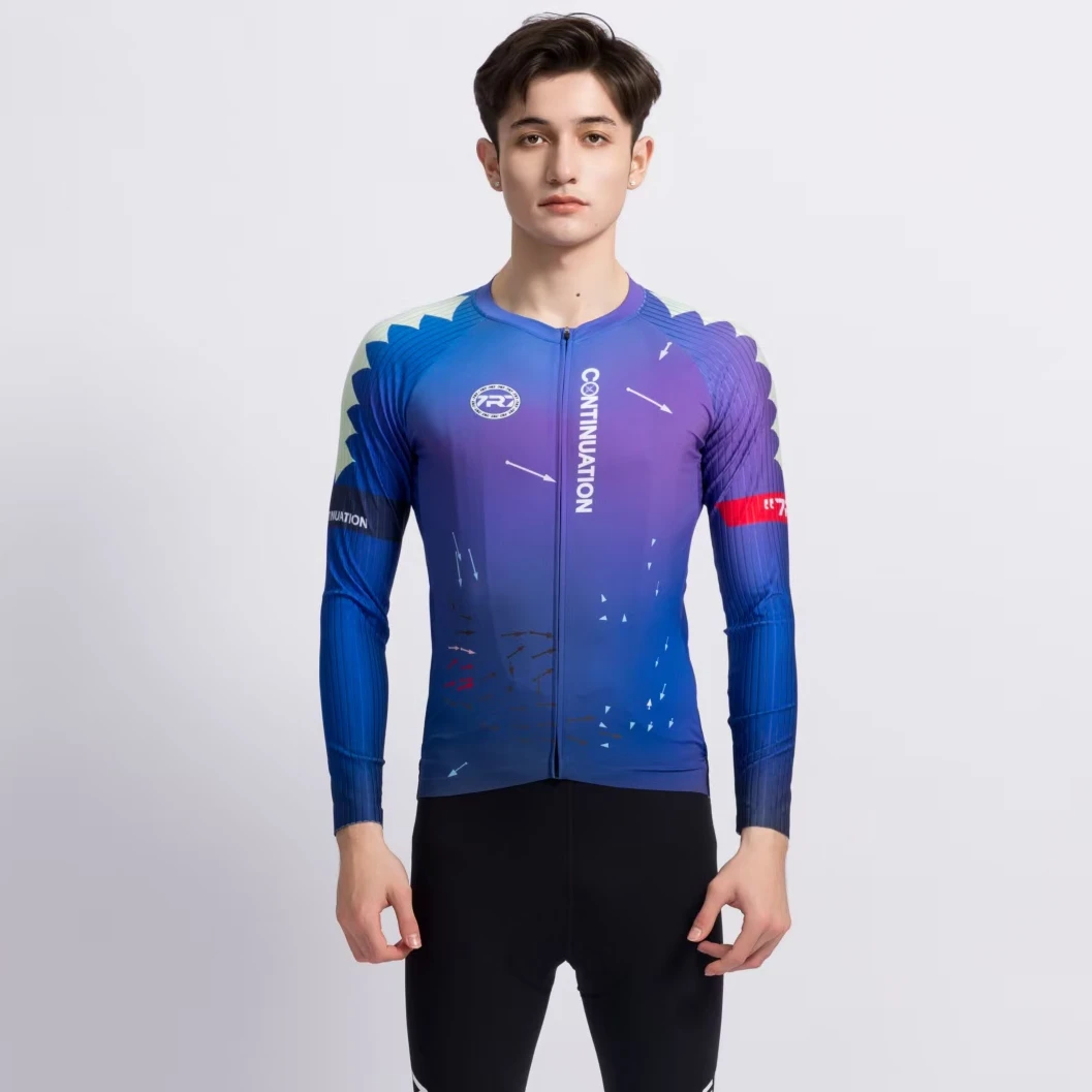 7R7春夏骑行长袖男女款专业速干透气骑行服公路车运动玩咖 射手座