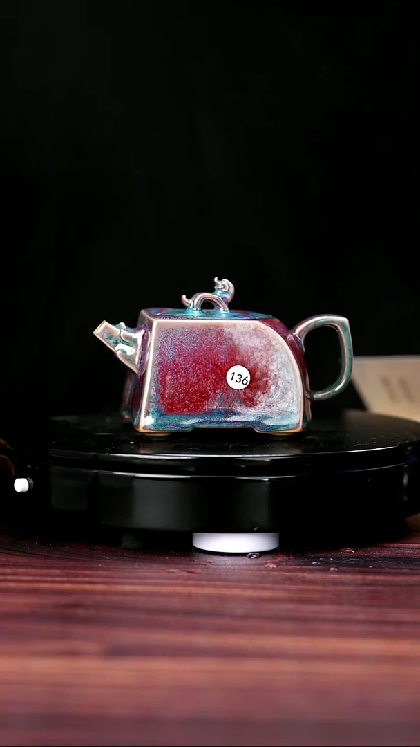 杯子136#杨廷玺一级品原矿钧瓷玉玺承露