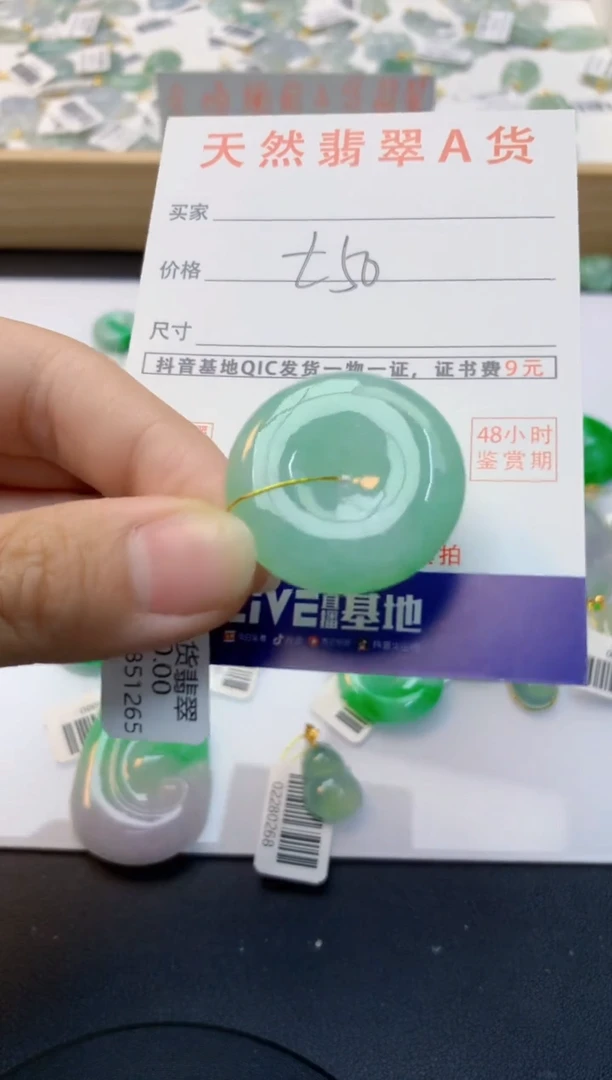 颈饰未镶嵌翡翠天然缅甸A货翡翠