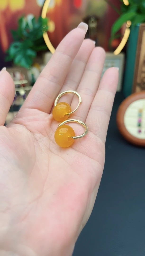 玛瑙/玉髓耳饰未镶嵌536000