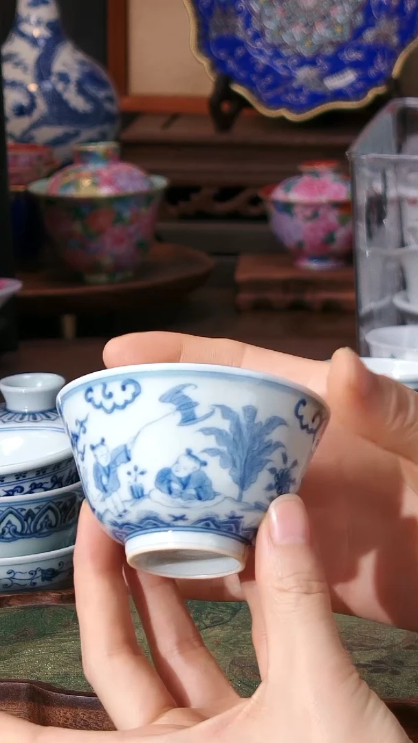 景德镇纯手手绘（有瑕无瑕默认有瑕）无礼盒