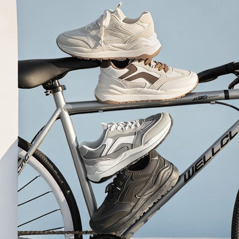 鮀品阿甘鞋新款厚底显高百搭学生运动鞋情侣潮流时尚休闲鞋女