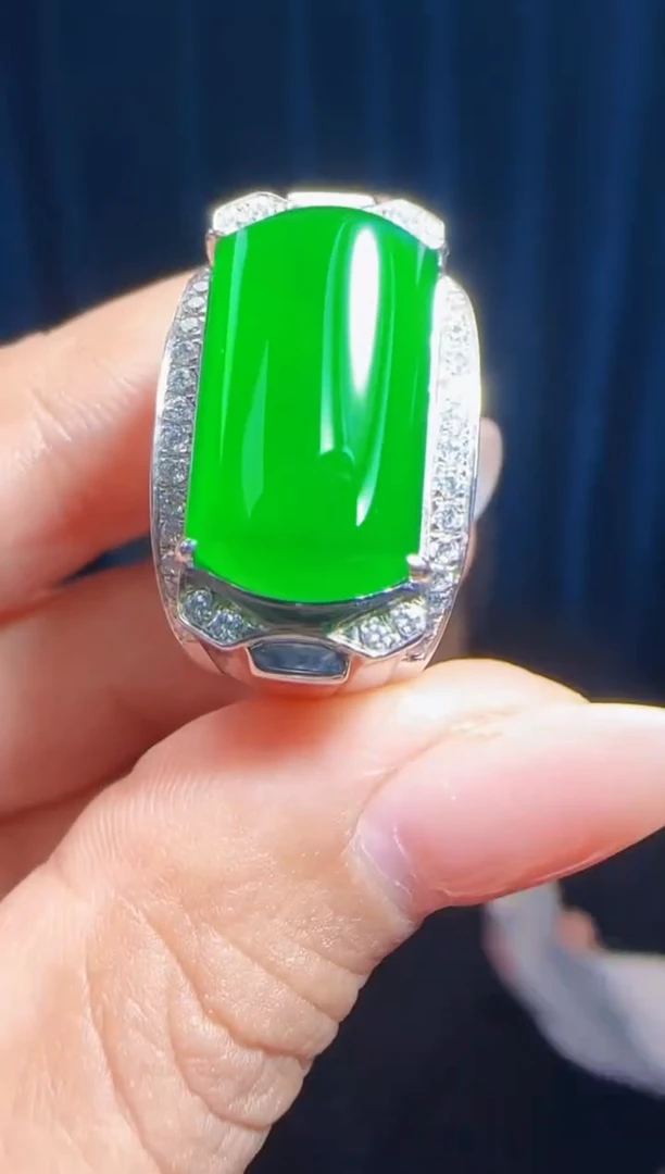 未镶嵌定制翡翠翡翠戒指129