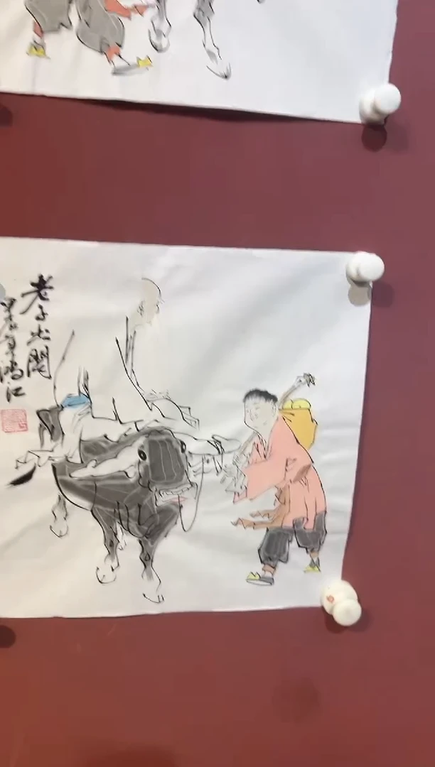 国画陈鸿江人物福利馆藏作品1