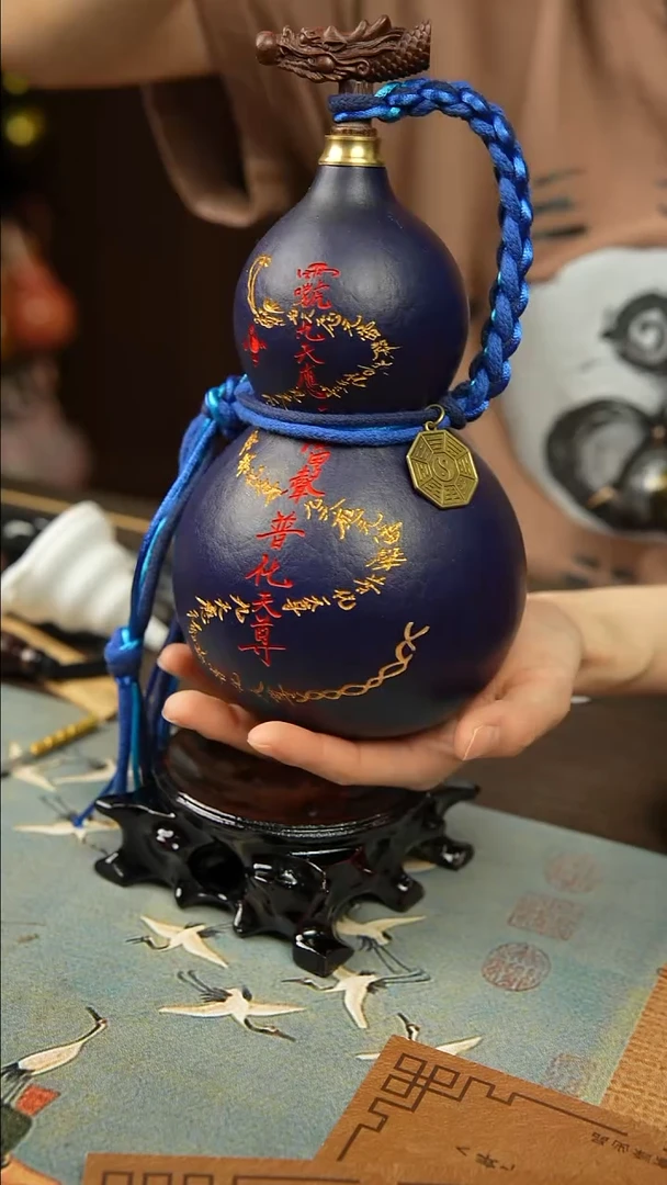 443号600ml左右非遗大漆酒葫芦