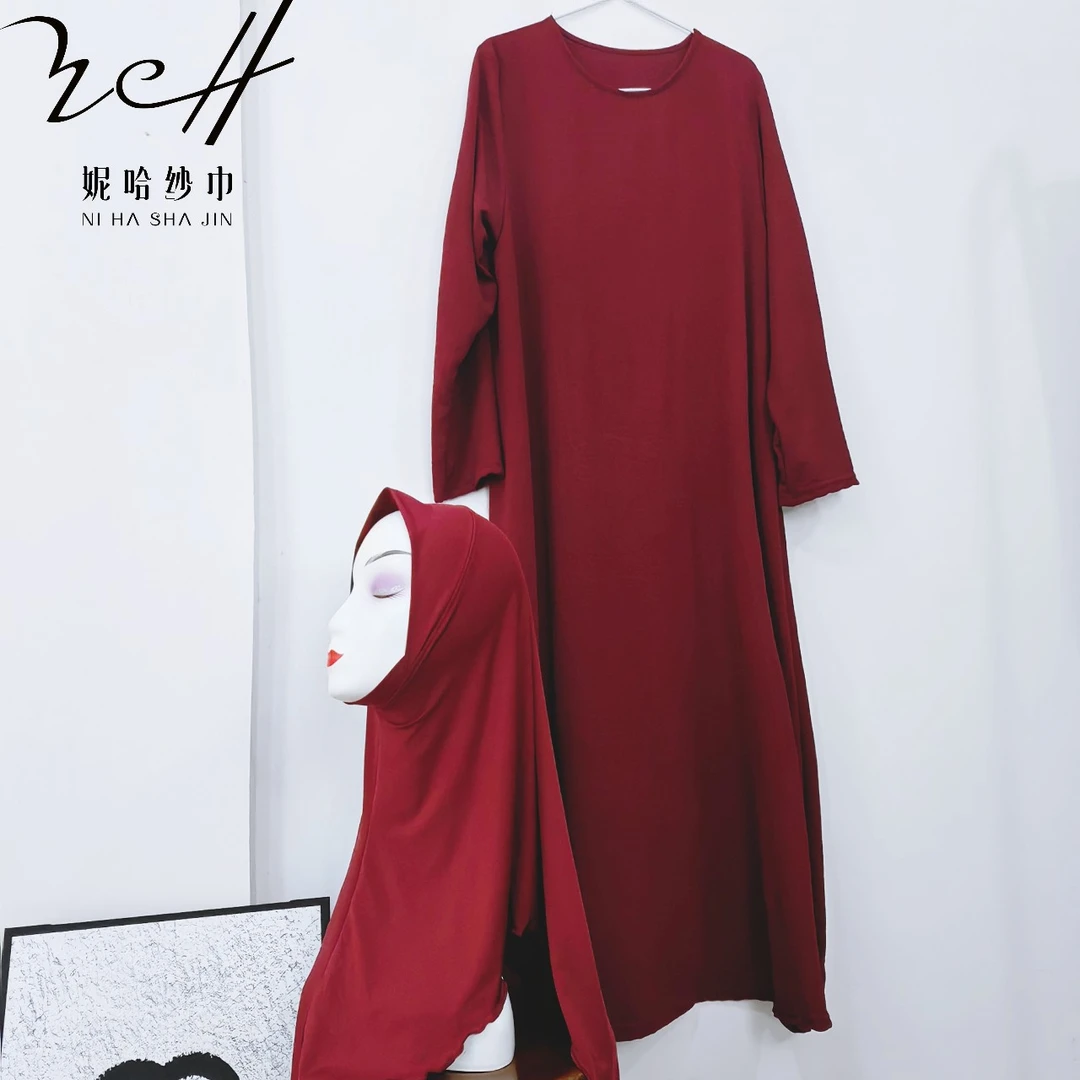 妮哈纱巾（冰丝皱长袍）新款长袍 围巾 纱巾