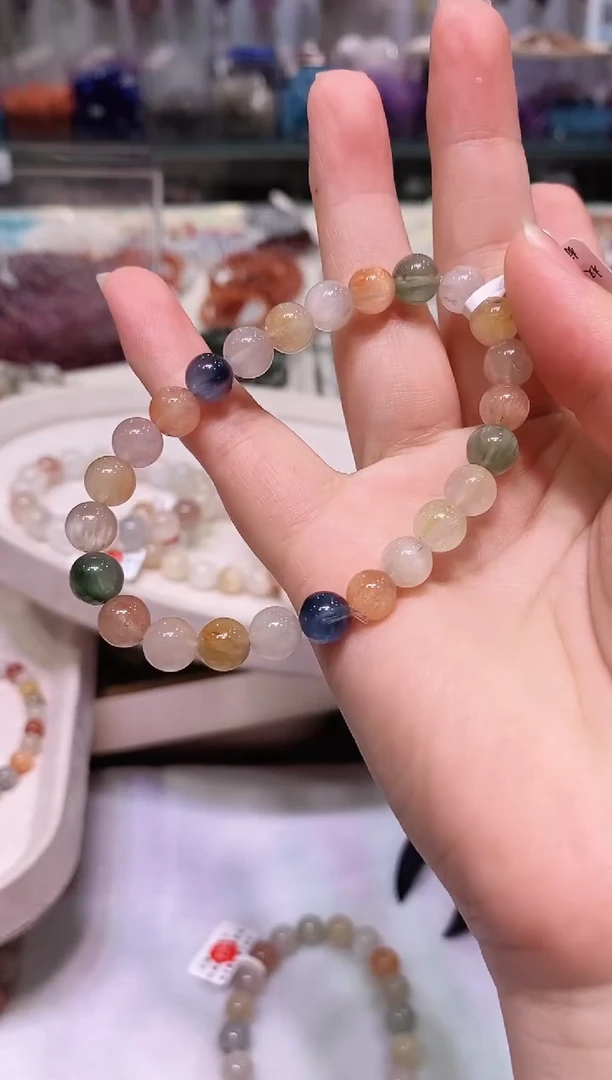 未镶嵌手链水晶多样性发其一7+