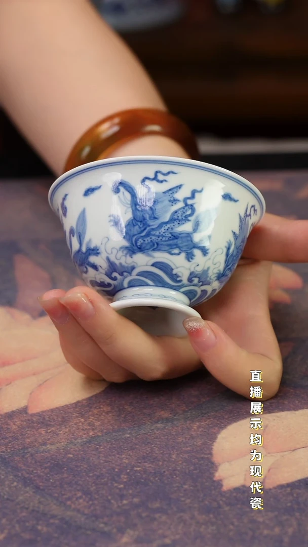 景德镇纯手工手绘陶瓷杯