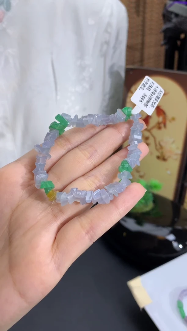 未镶嵌手串翡翠碎碎冰