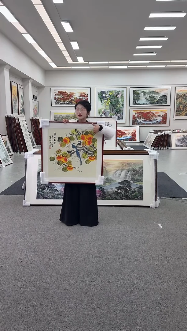 国画手绘80*80事事如意