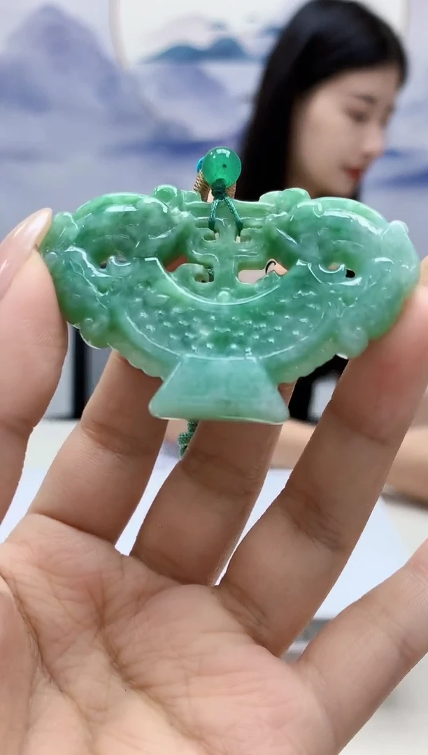 未镶嵌定制翡翠4812xx-毛货挂件19