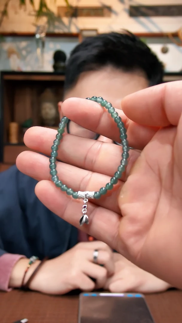 未镶嵌手串翡翠翡翠手串YD4.5*+