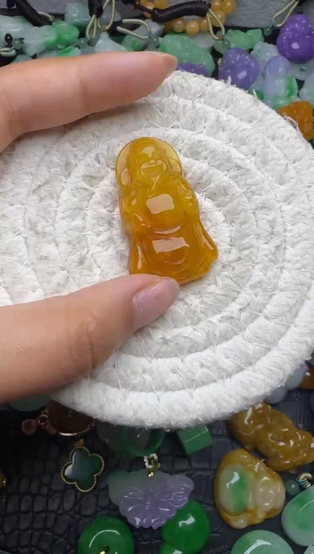 颈饰未镶嵌翡翠缅甸翡翠吊坠