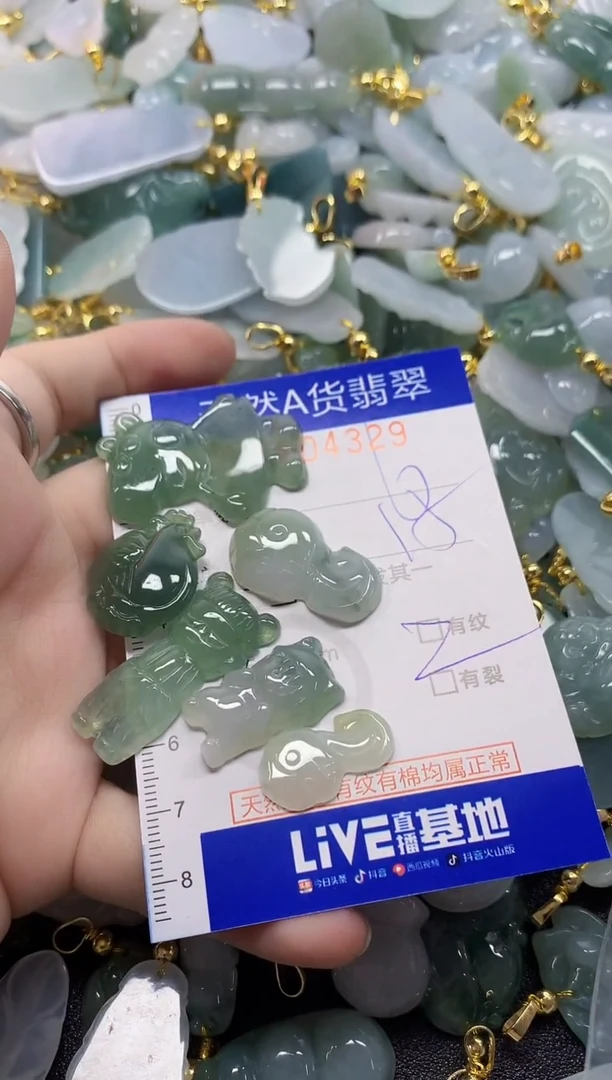 颈饰未镶嵌翡翠我****人天然a货翡翠