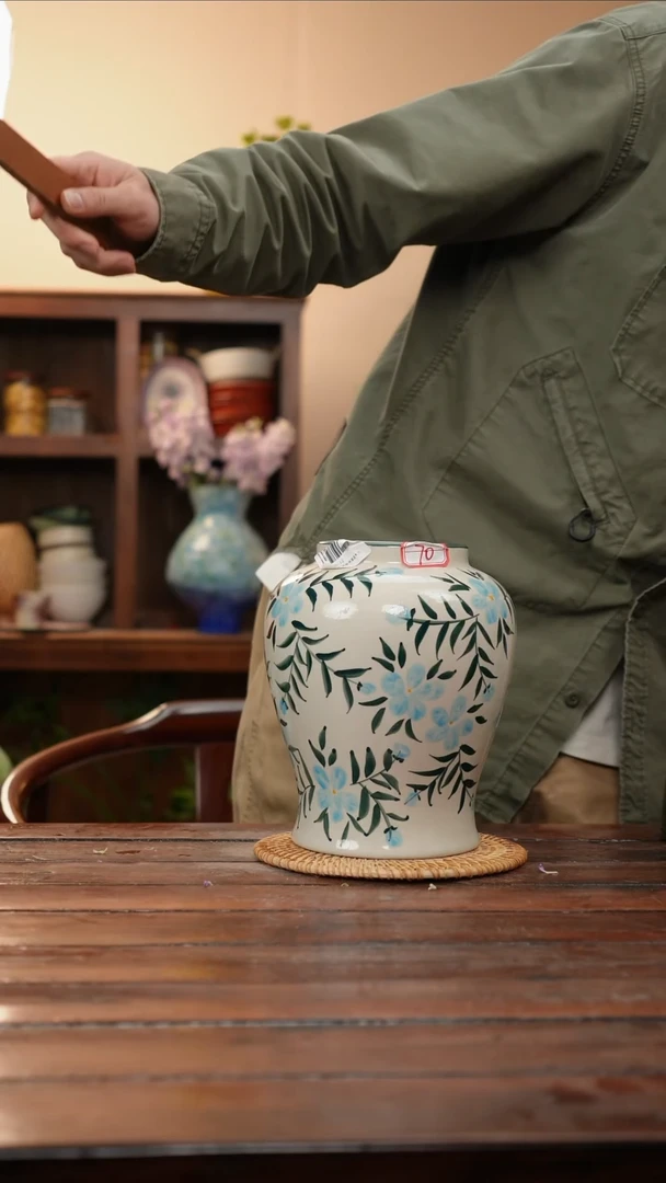 摆件景德镇手作艺术感花瓶