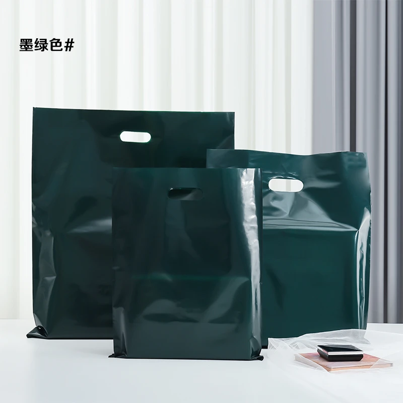 挖口服装手提袋定制LOGO礼品购物女装衣服塑料袋子批发