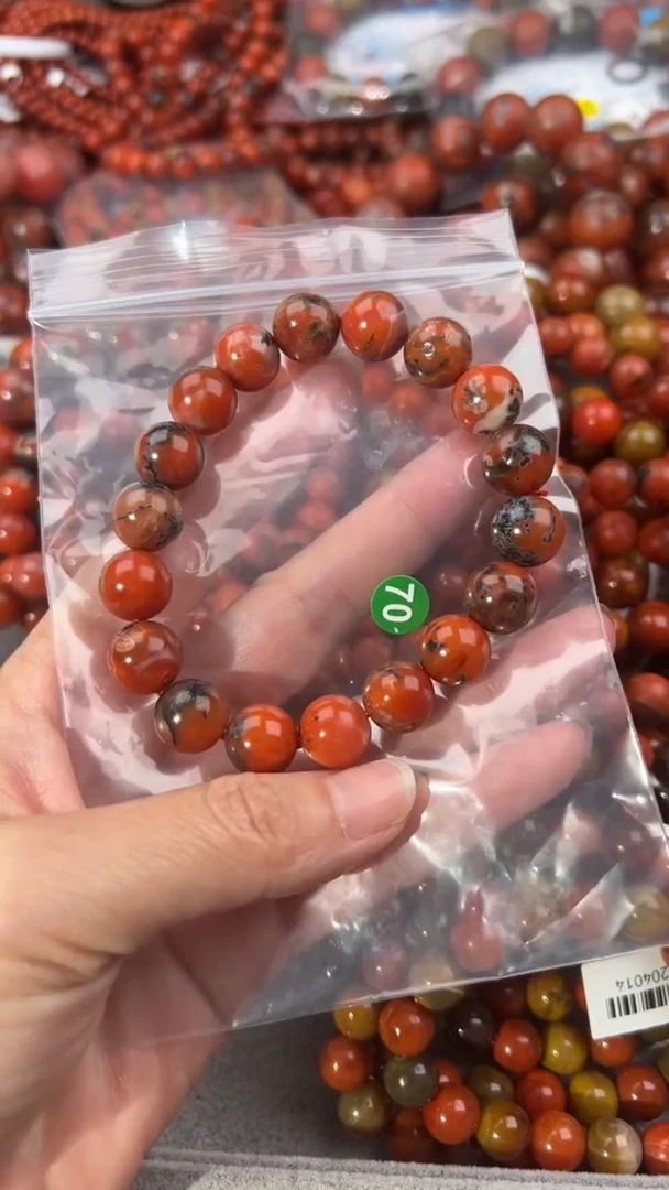 南红玛瑙手串未镶嵌11+