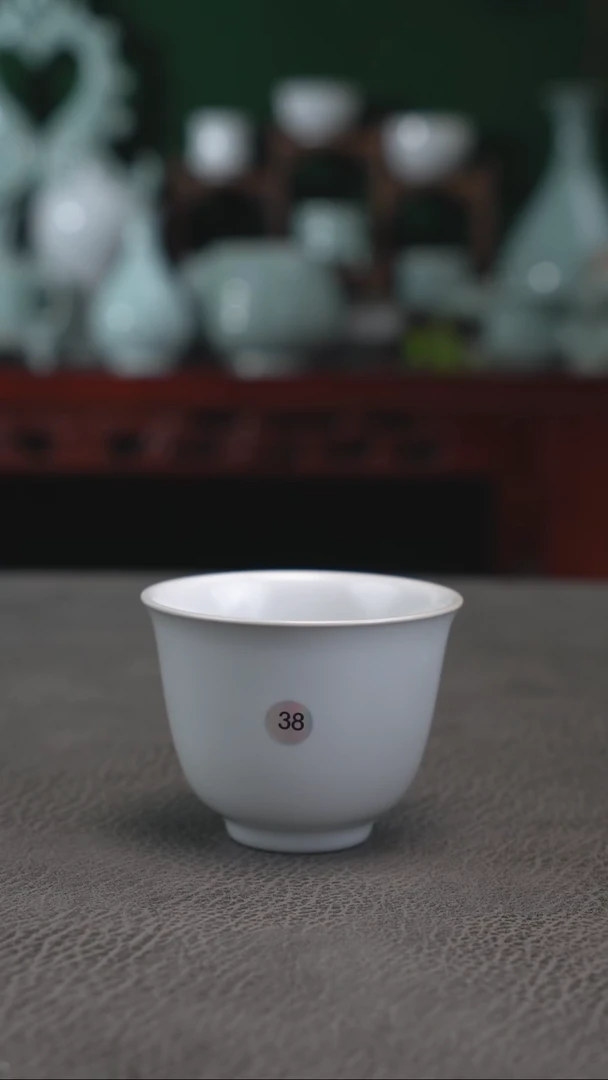 38号 月白铃铛无纹大瑕福利--y