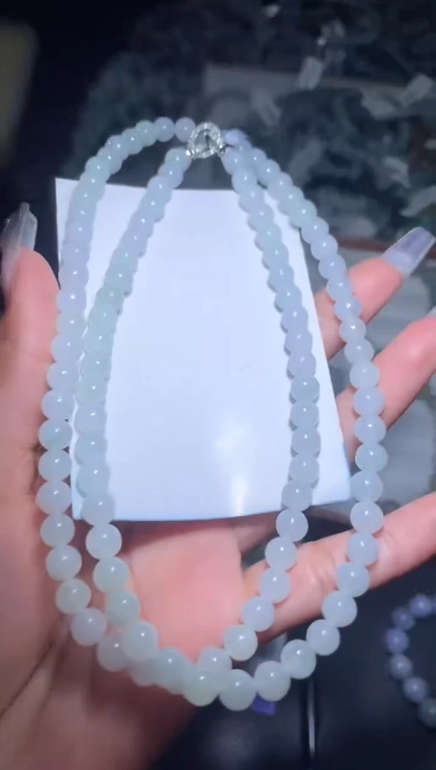 定制翡翠未镶嵌天然缅甸A货翡翠手串17