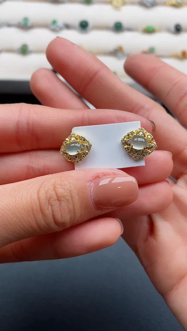 银S925镶嵌戒指翡翠77777777+5