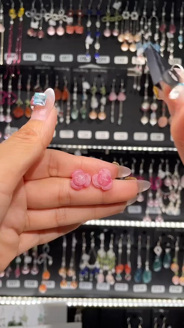 紫晶耳饰银S925镶嵌派****海 派大星的。海