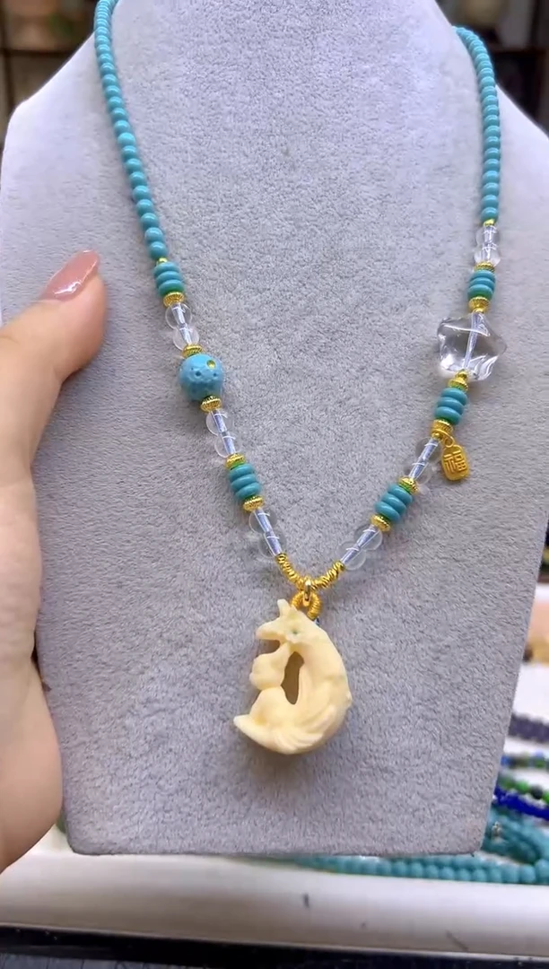 玛瑙/玉髓颈饰未镶嵌DIY款M745