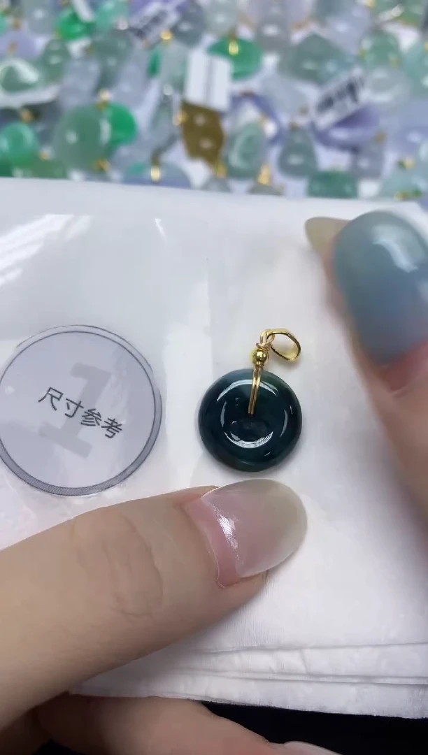 翡翠未镶嵌颈饰天然缅甸翡翠A货百元以上9元证书费自理