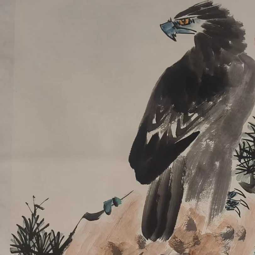 橱窗展示/齐派艺術/崔晓军/宣纸国画/带证书