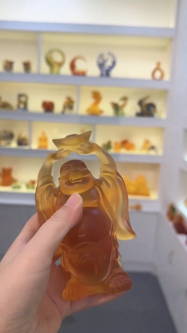 手工艺品琉璃弥勒